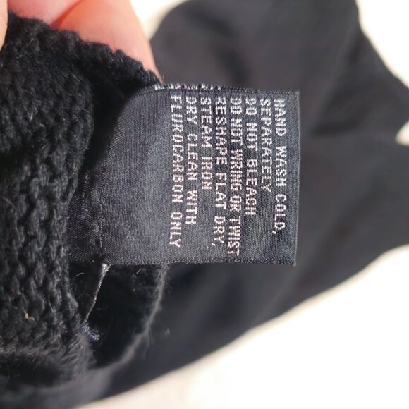 80s Counterparts Sweater Shoulder Pads Long Sleeve Silk & Sequin Detail L/XL siz - Picture 5 of 6